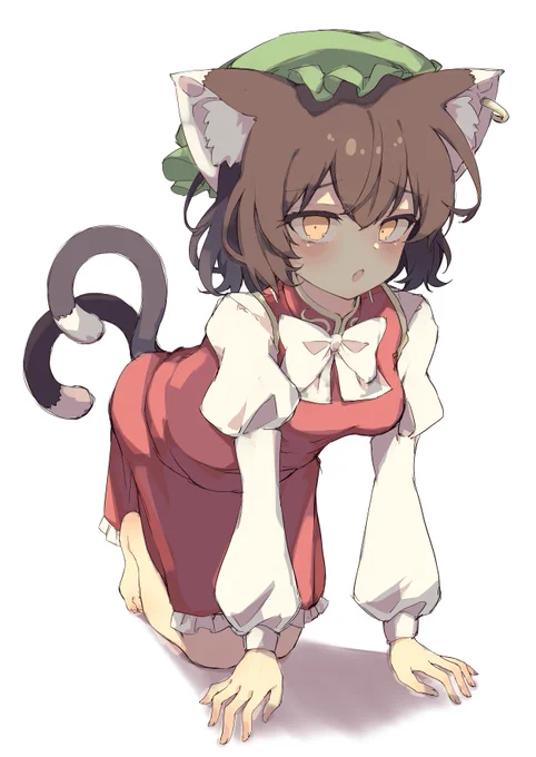 おなかがすいた橙ちゃん!「ごはん......」 #東方Project