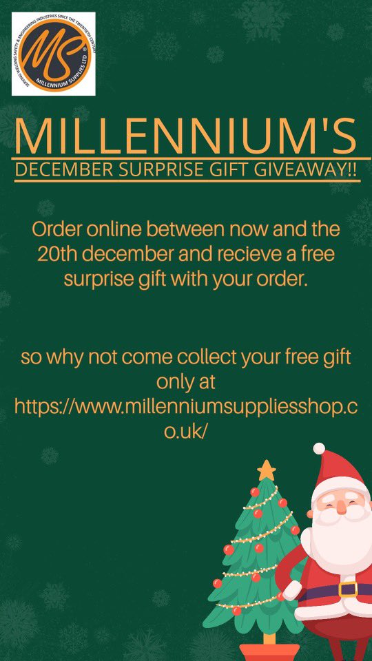 millenniumsuply's tweet photo. Check out Millenniums December Surprise gift giveaway over this Christmas!🌲 https://t.co/NFP6HAgVZD