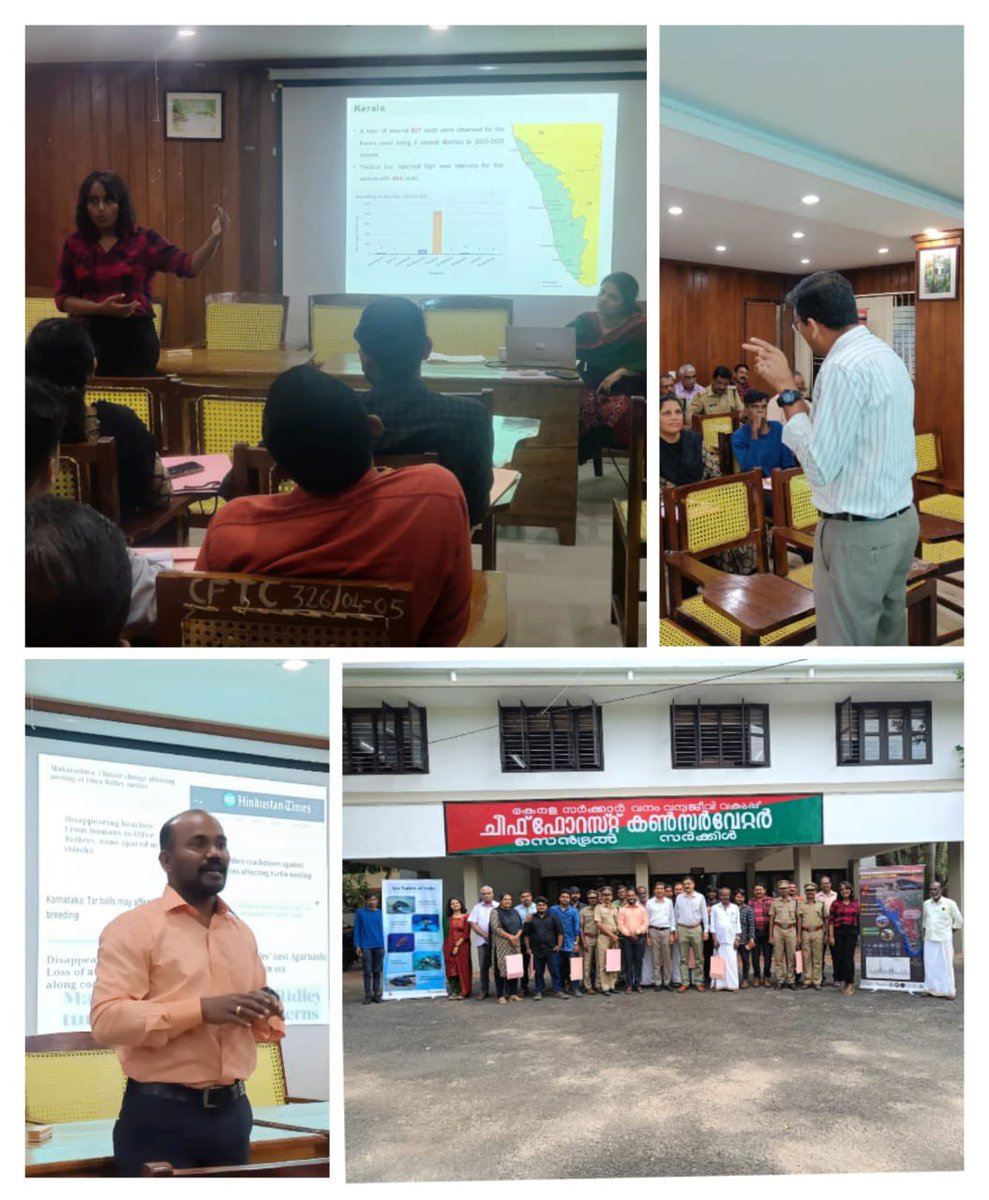 wii_india's tweet photo. Successfully completed the capacity building program on #Marine #turtle monitoring as part of the #IDWH #MarineTurtle program at #Thrissur #Kerala. The frontline forest staff and the local community stakeholders have actively participated in the interactive session. @moefcc @ForestKerala @vrtiwari1 @sureshwii @nehrutp @ParvathiRN17 #IDWH