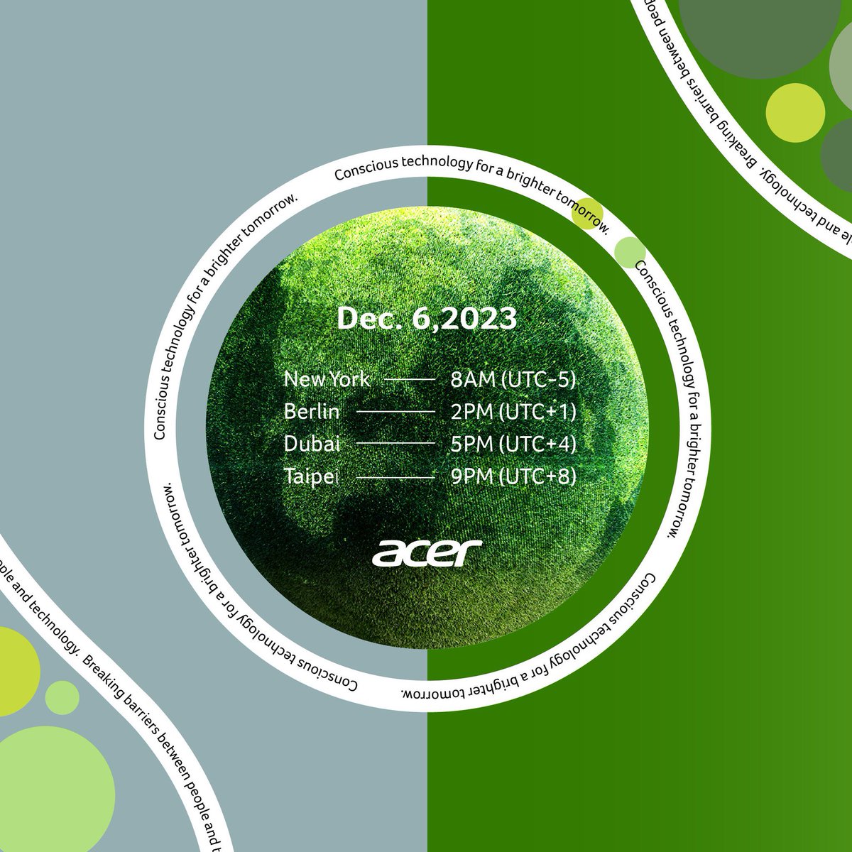 Goliath Gaming (@goliathgamingza) on Twitter photo This Wednesday 6 December at 3pm <a href="/AcerAfrica/">Acer Africa</a> bring the future to life with the unveiling of their innovative conscious technology💡
Join us as we tune in with open ears, open eyes and open minds💚
Viewing link: youtube.com/live/Kka7Oxqgv…
#ConsciousTechnology #PredatorXGoliath This Wednesday 6 December at 3pm <a href="/AcerAfrica/">Acer Africa</a> bring the future to life with the unveiling of their innovative conscious technology💡
Join us as we tune in with open ears, open eyes and open minds💚
Viewing link: youtube.com/live/Kka7Oxqgv…
#ConsciousTechnology #PredatorXGoliath