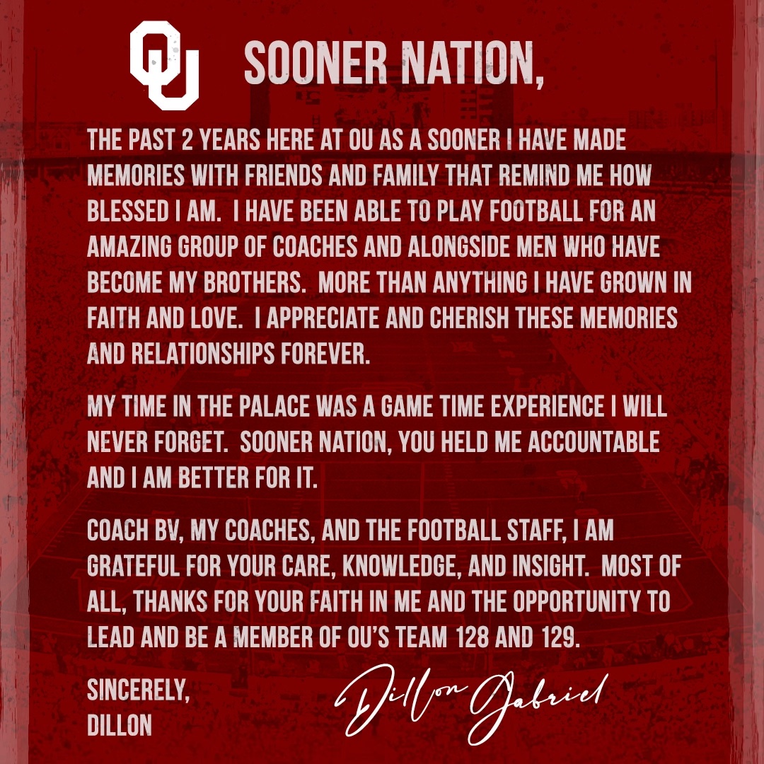 Dillon Gabriel tweet media