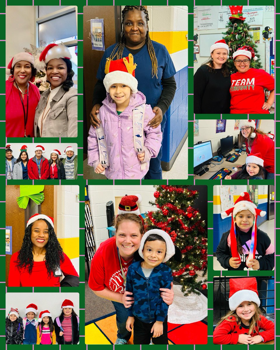 jackson_chisd's tweet photo. Santa’s helpers are ready for another day of learning! #decemberdressupdays @ChapelHill_ISD @_MsCarp https://t.co/S5zg2Vofs4