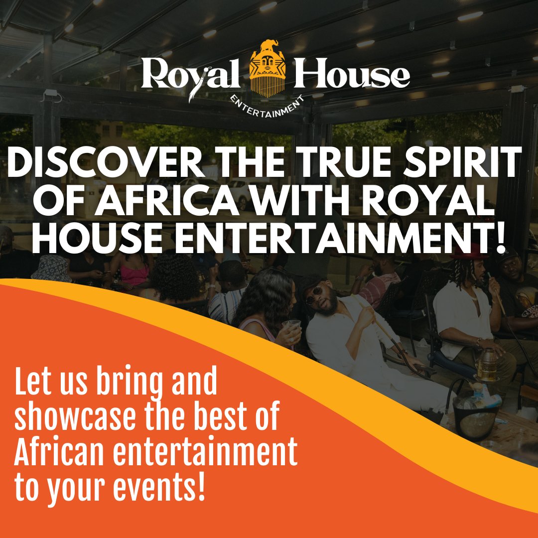 RoyalHouseent09's tweet image. Let us help you infuse your event with the rhythms, colors, and charisma that only African performers can provide. DM us today, and let’s set your event on fire! 🌍

#RoyalHouseEntertainment #africanamerican #africanarts #africanmusic #africanlegends #africanculture