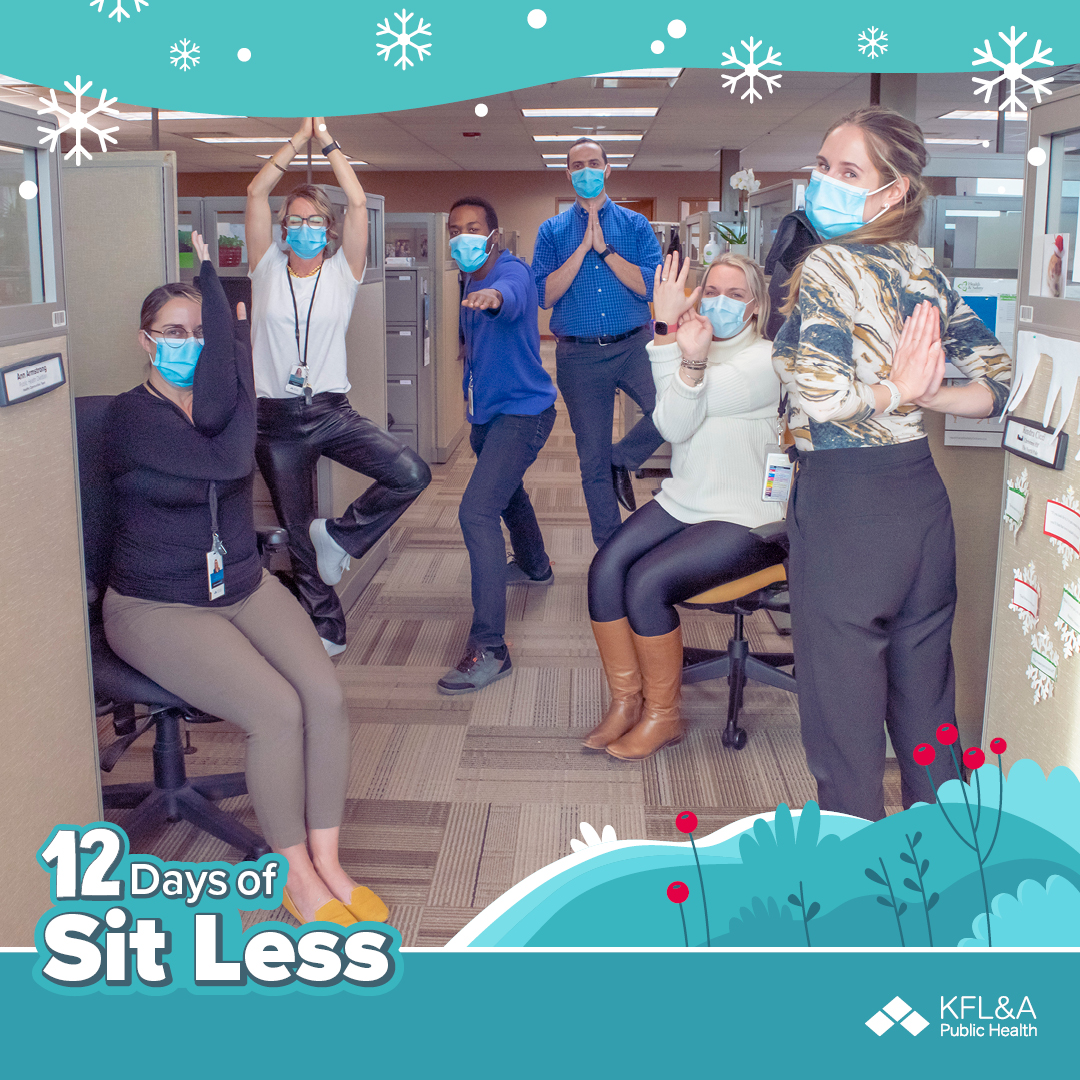 KFLAPH's tweet photo. It’s a new week, and a new 12 Days of Sit Less challenge! Reduce fatigue and increase energy today with some desk yoga! Post a pic or clip using #12DaysofSitLessKFLA2023 so we can cheer you on. https://t.co/JAwmJGzan8 https://t.co/iBJypPT3TM