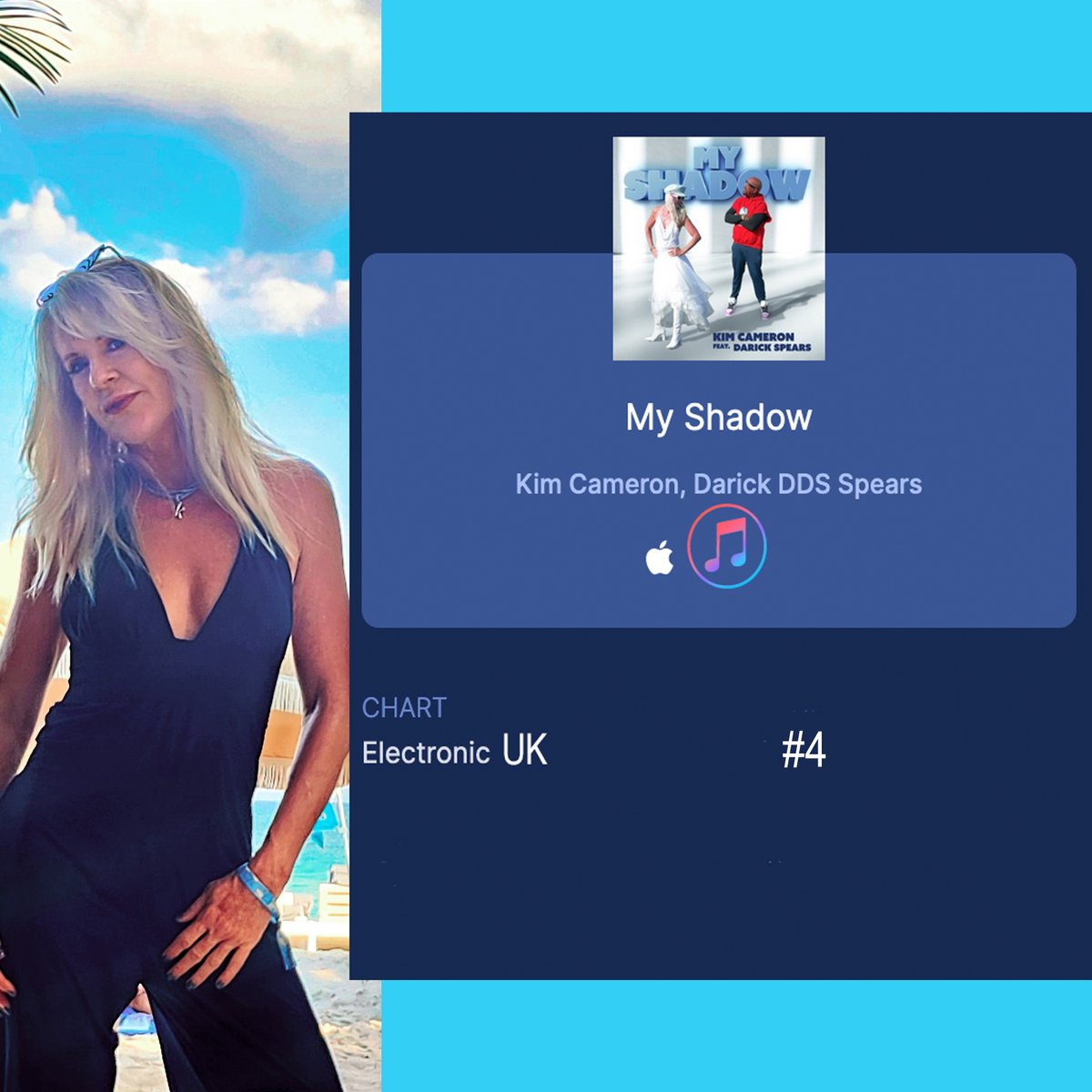 KimCameronMusic's tweet image. Well, we made Top 10 for both USA and the UK!!!   @artistdds @kevin_rocks3214  💃

#itunes #itunescharts #myshadow #music #nowstreaming #download #applemusic #charting #kimcameron #chartingartist #newmusic #funsongs #songstress #songmaker #hitmaker