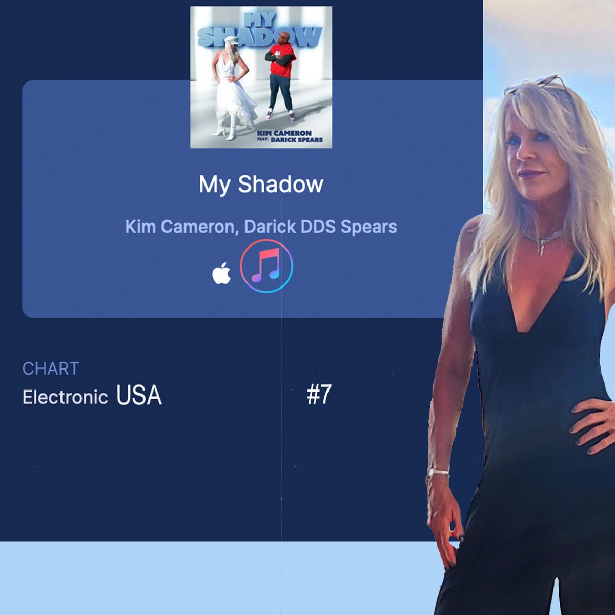 KimCameronMusic's tweet image. Well, we made Top 10 for both USA and the UK!!!   @artistdds @kevin_rocks3214  💃

#itunes #itunescharts #myshadow #music #nowstreaming #download #applemusic #charting #kimcameron #chartingartist #newmusic #funsongs #songstress #songmaker #hitmaker