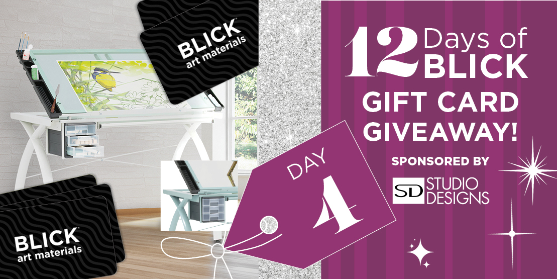 🎁✨ 12 Days of BLICK, Day 4! ✨🎄 Enter to WIN a $100 BLICK Gift Card! ❄️ We're giving away three $100 BLICK Gift Cards every day through December 12, so enter daily for a chance to win! ow.ly/CUpR50Q9ZS8