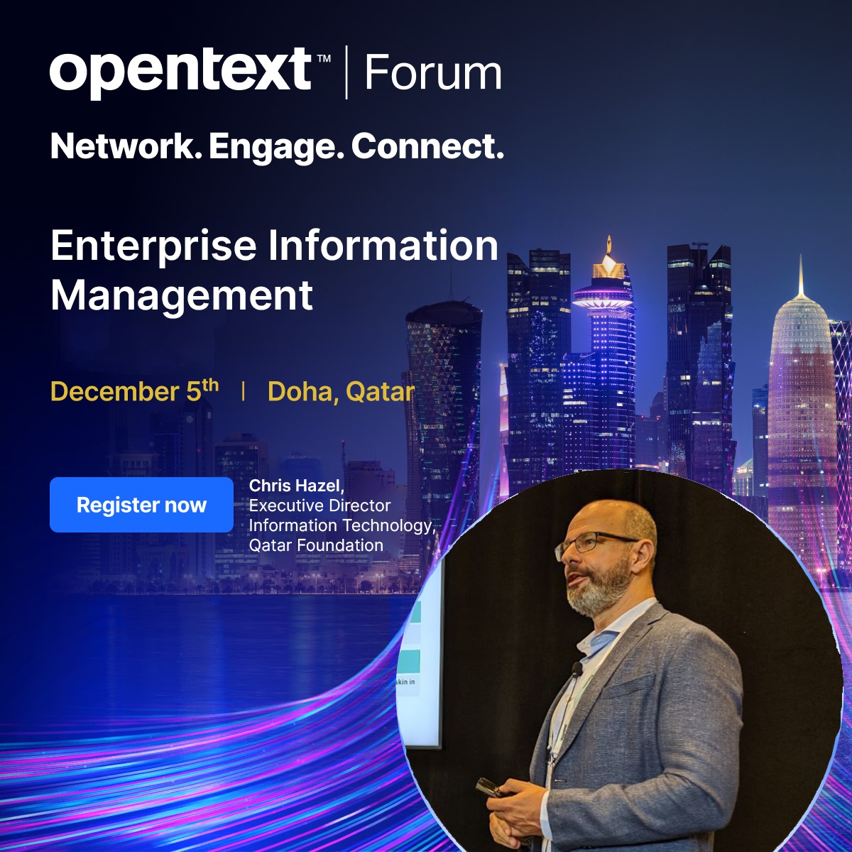 WaldeckCAnn's tweet image. Dive into Qatar&apos;s AI scene at @OpenText Forum 2023! 

Join the excitement with Chris Hazel from Qatar Foundation as he explores the evolution of Enterprise Information Management. 

Secure your seat: ow.ly/9YGG50Qf1kj

#OpenTextQatar #Aviator #OpenText #OpenTextForumQatar