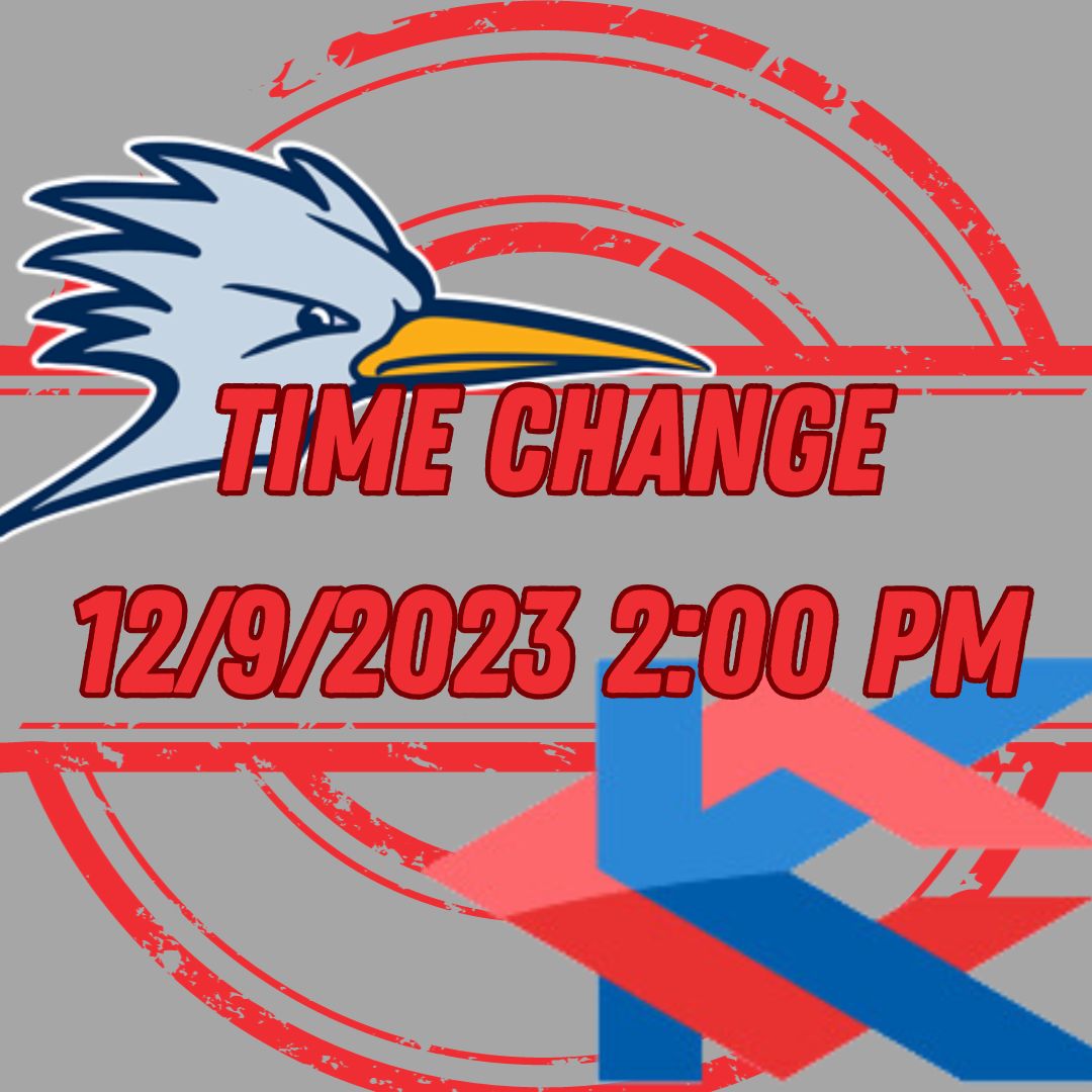 🚨 GAME UPDATE 🚨
Saturday's game vs Kansas City Kansas Community College has been changed from 5:30 PM to a 2:00 PM tipoff!!! Come watch the Roadrunners in action at the Fred E. Davis Multipurpose Center or watch live on the RoadrunnerHoops Youtube Page!!!