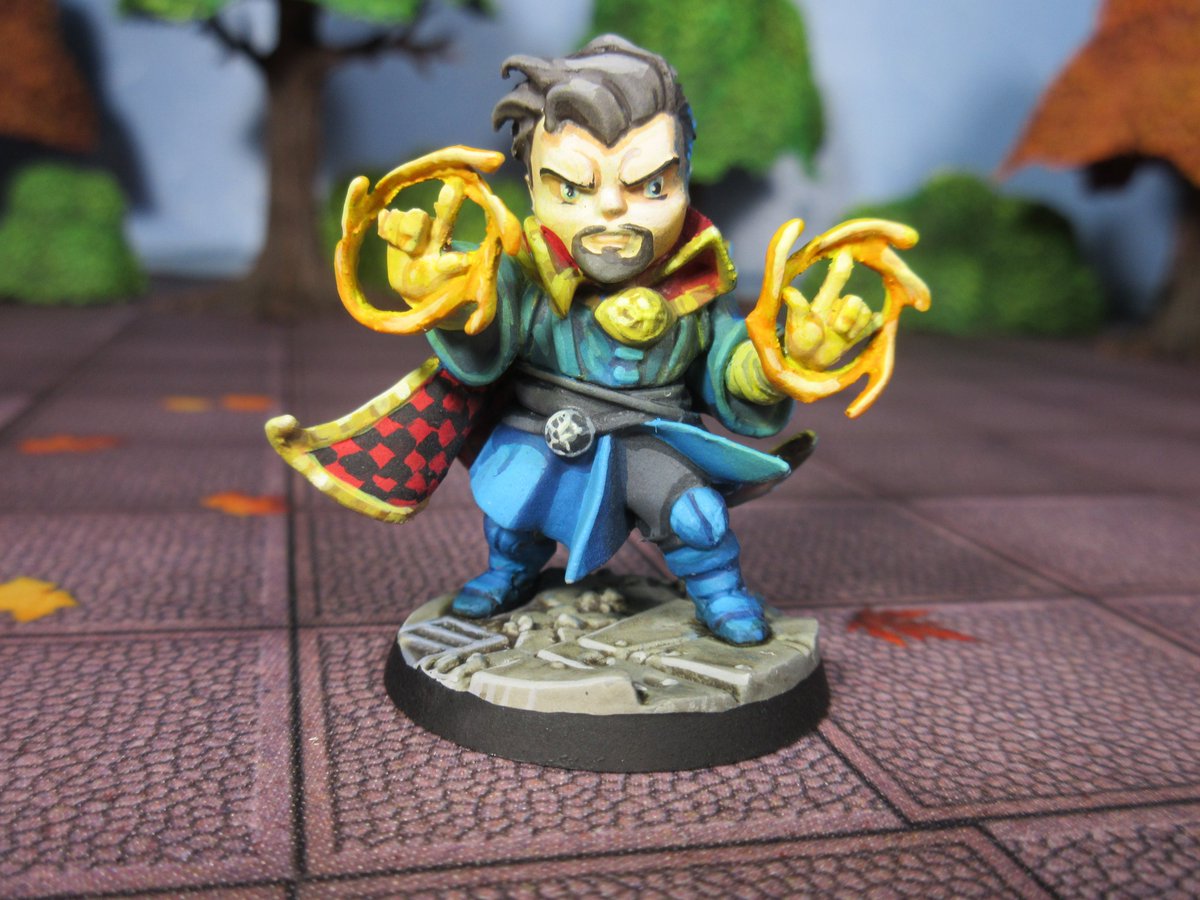 "Where mankind is menaced by magic... there must Doctor Strange go to combat it!"
<a href="/CMONGames/">CMON</a> <a href="/spinmastergames/">Spin Master Games</a>
#cmongames #MiniaturePainting #Commissions #Boardgames #Wargames #Miniatureart #Tabletopgames #Miniatures #Marvel #MarvelUnited #MCU