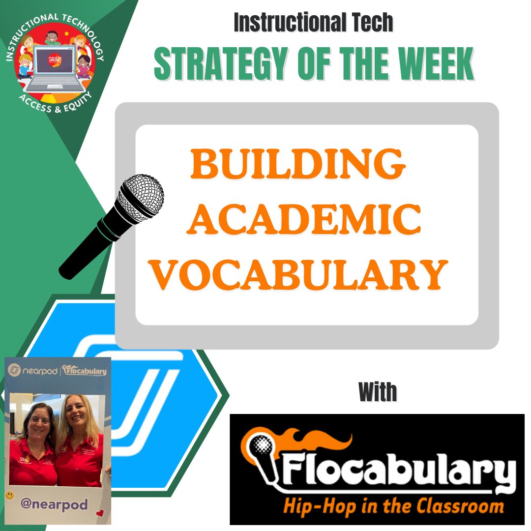 Andrea Earl (@thedigitalteach) on Twitter photo 🎤 🔥Help students build academic vocabulary with <a href="/Flocabulary/">Flocabulary</a> 🎤 🔥 Fun & engaing videos. Low prep-High yield. New to Floocabulary? Ask the SAUSD EdTEch team for activation link. Admins 😀 We can bring Flocabulary to you!
#SAUSDBetterTogether
#SAUSDEdTech 🎤 🔥Help students build academic vocabulary with <a href="/Flocabulary/">Flocabulary</a> 🎤 🔥 Fun & engaing videos. Low prep-High yield. New to Floocabulary? Ask the SAUSD EdTEch team for activation link. Admins 😀 We can bring Flocabulary to you!
#SAUSDBetterTogether
#SAUSDEdTech