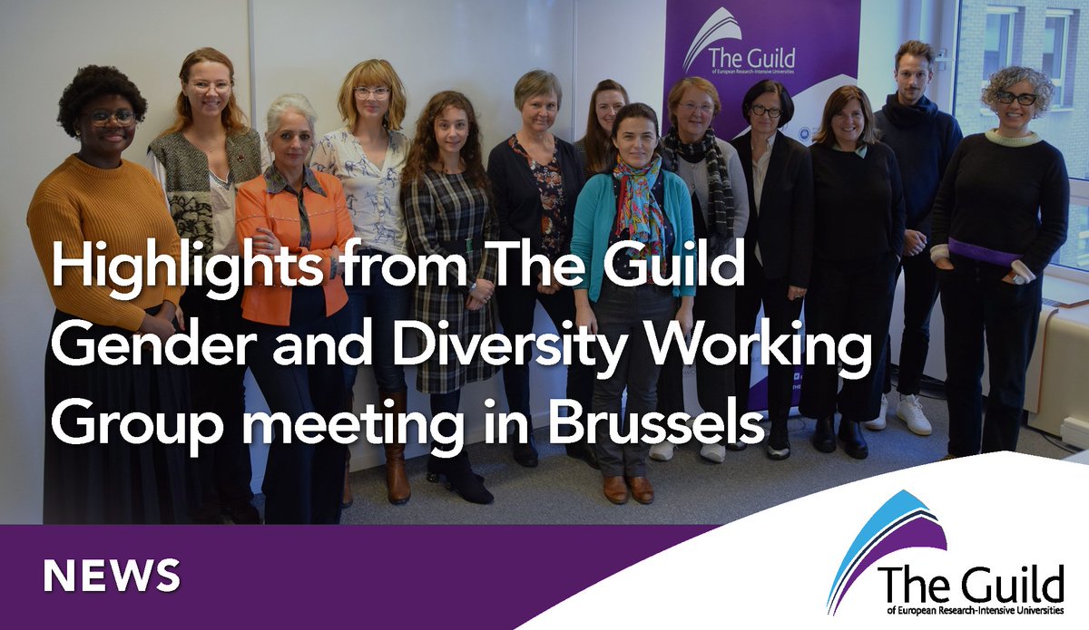 guildeu's tweet photo. 📢During an engaging 2⃣-day session in Brussels last week, The Guild Gender and Diversity Working Group gathered to address pressing issues, share insights, and chart a course towards a more inclusive future in academia 👏
Read our highlights from the meeting➡️ https://t.co/2hnlOWwyKg