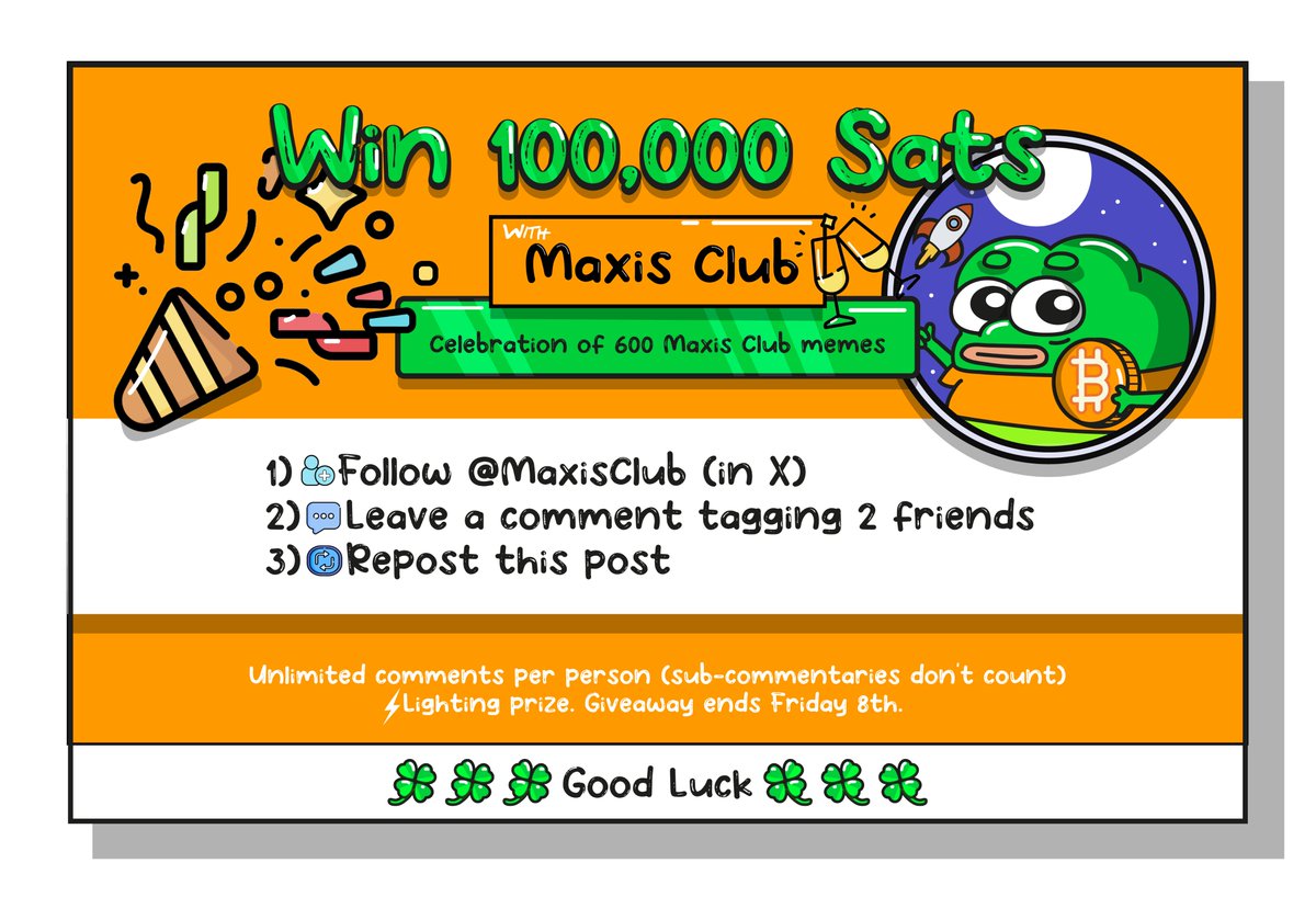 🎉100K MaxisClub No.600 Celebration🥂
#Bitcoin