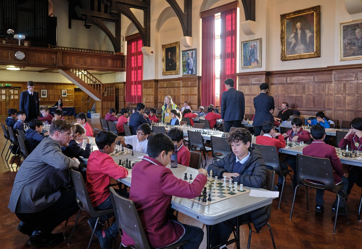 kepartnerships's tweet photo. We were delighted to welcome 44 children from @Audley_B33, @SevernePrimary, @KingDavidBham &amp; @westhouseschool to the first of our Primary Chess competitions - some outstanding play, camaraderie and sportsmanship was on show by all!♟️#schoolstogether #powerofpartnerships https://t.co/Jjs7jUh0AY