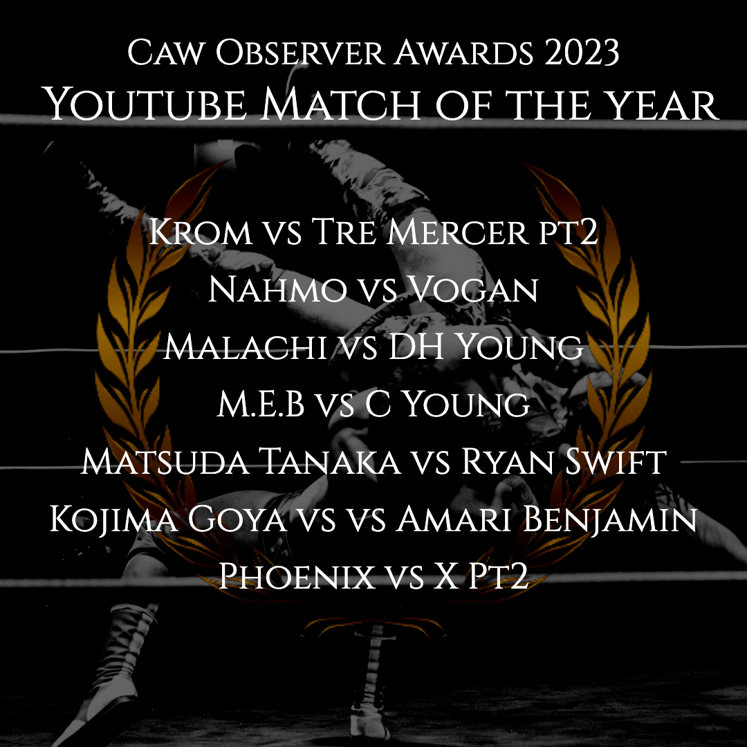 Nominees for Youtube Match of the Year are: