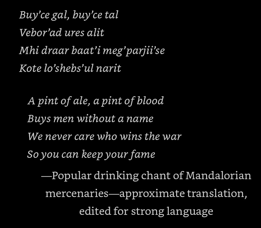 IronWolfX1's tweet image. #VodeAn what the #Mandalorian and #BobaFett cheated us out of.

Imagine the Armorer talking in nothing but Mando'a.

Dave Filoni cheated us out of something special.

Di'Kut.