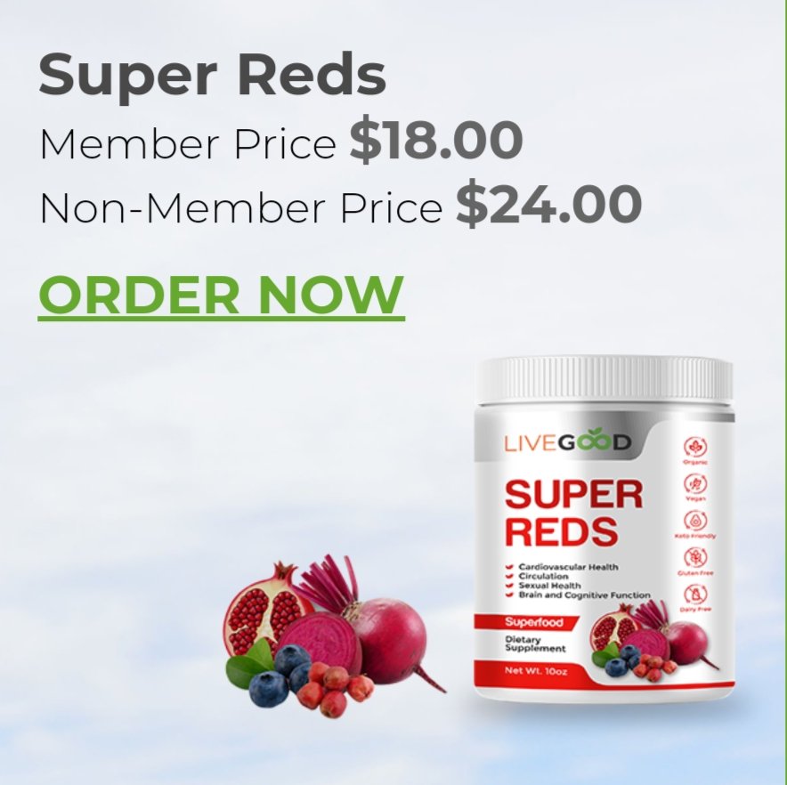 THE NUMBER 1 PRODUCT FORCARDIOVASCULARSUPPORT
👉❤️ 'Invest in your health. You'll thank yourself later.'livegoodsuperreds.com/Tandiamond
#Livegood #health #livegoodsuperreds