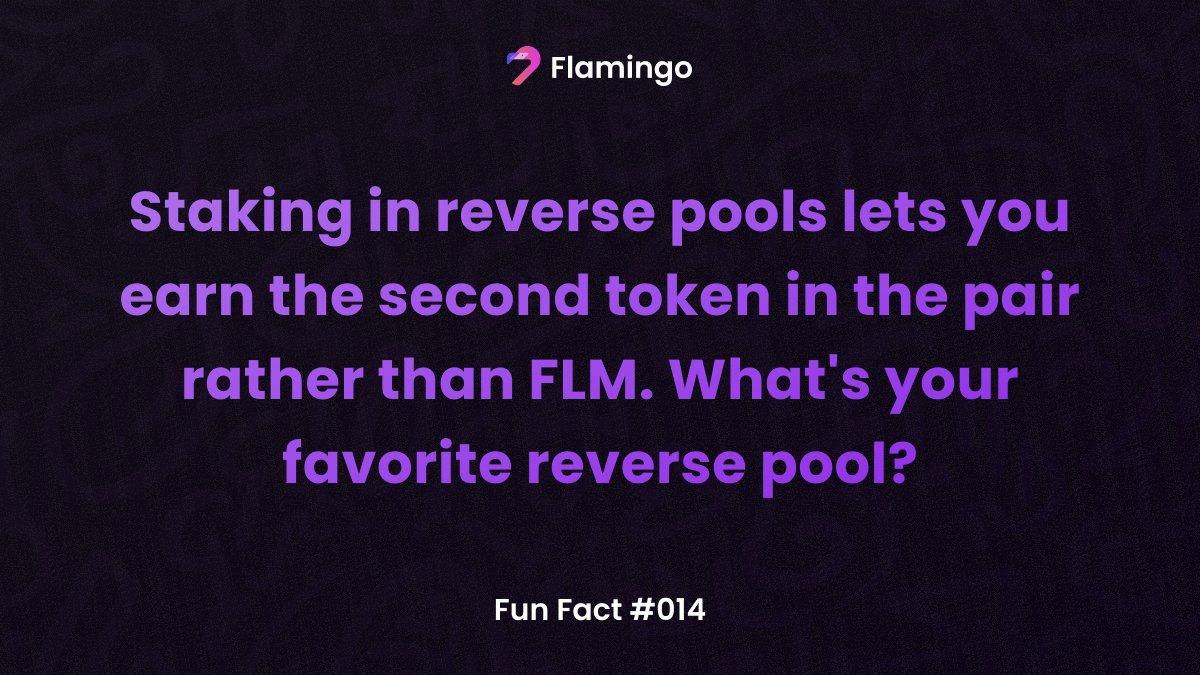 💡 Flamingo Fun Fact #014 flamingo.finance #Flamingo #Facts #Knowledge $FLM $FUSD $NEO #DeFi #Blockchain #Crypto #Cryptocurrency