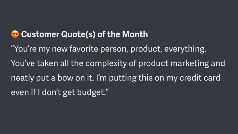 We love reading investor updates from founders who met through ODF.

Here's one we got Friday from <a href="/OzBad03/">Derek Osgood</a> (ODF6) and <a href="/karthiksuresh/">Karthik Suresh</a> (ODF3) who are building <a href="/HaveIgnition/">Ignition</a> — a platform dedicated to GTM and product marketing.