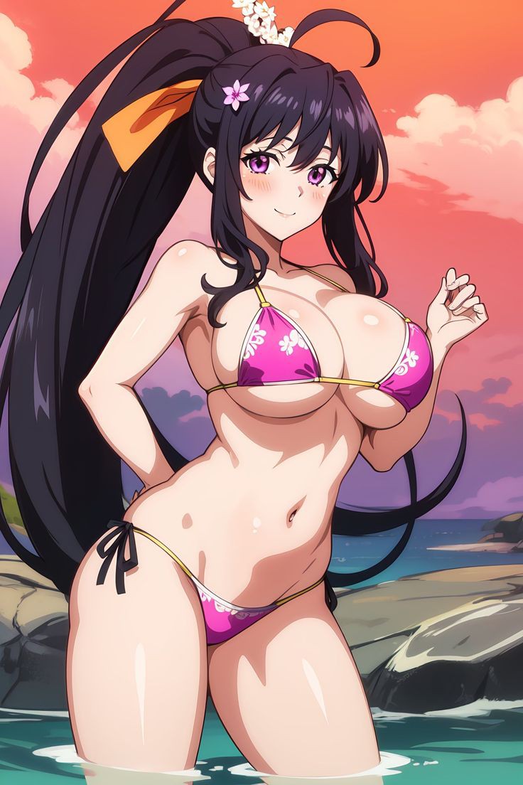 Akeno Himejima 🖤 High school dxd, image size:736x1104