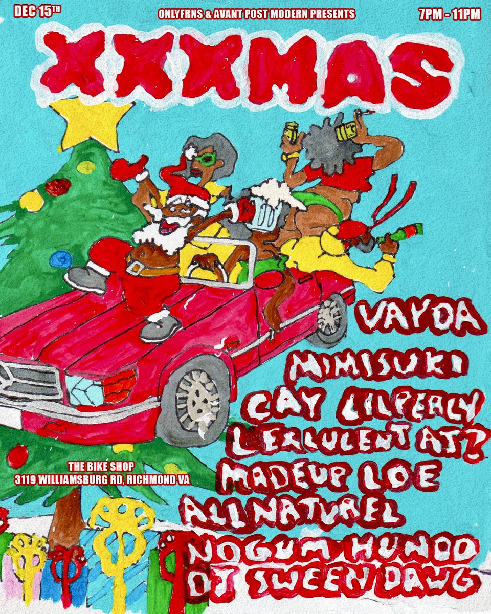 djsweendawg's tweet photo. XXXMAS really happening next week….12/15

If you ain’t tapped in yet gone head and get right! 

https://t.co/0wAuuT4hNM https://t.co/SWs0ZhWoHQ