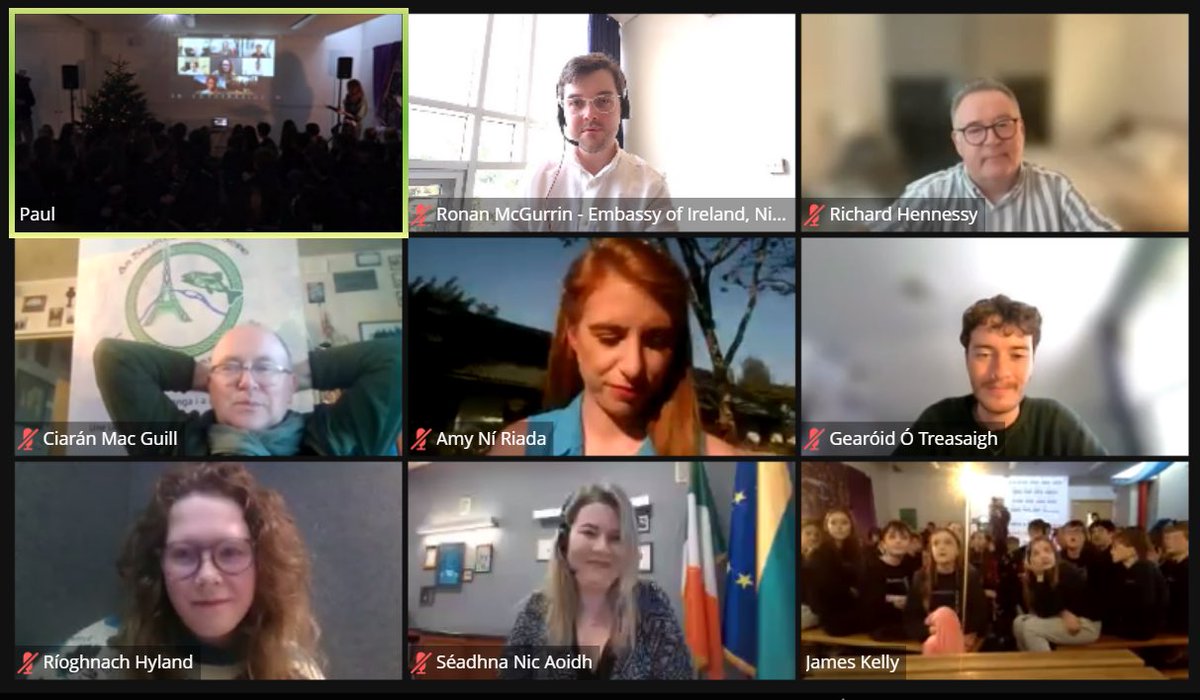 🟢 The Embassy was delighted to participate in the launch event for the Trasna na dTonnta (‘across the waves’) 2023 global Irish language campaign today as an Nigéir 🇮🇪☘️🇳🇬

🟢 The campaign is live from 4-8 December — share your #cúplafocail! 🗣️

@Trasna23 #TrasnanadTonnta 🌊