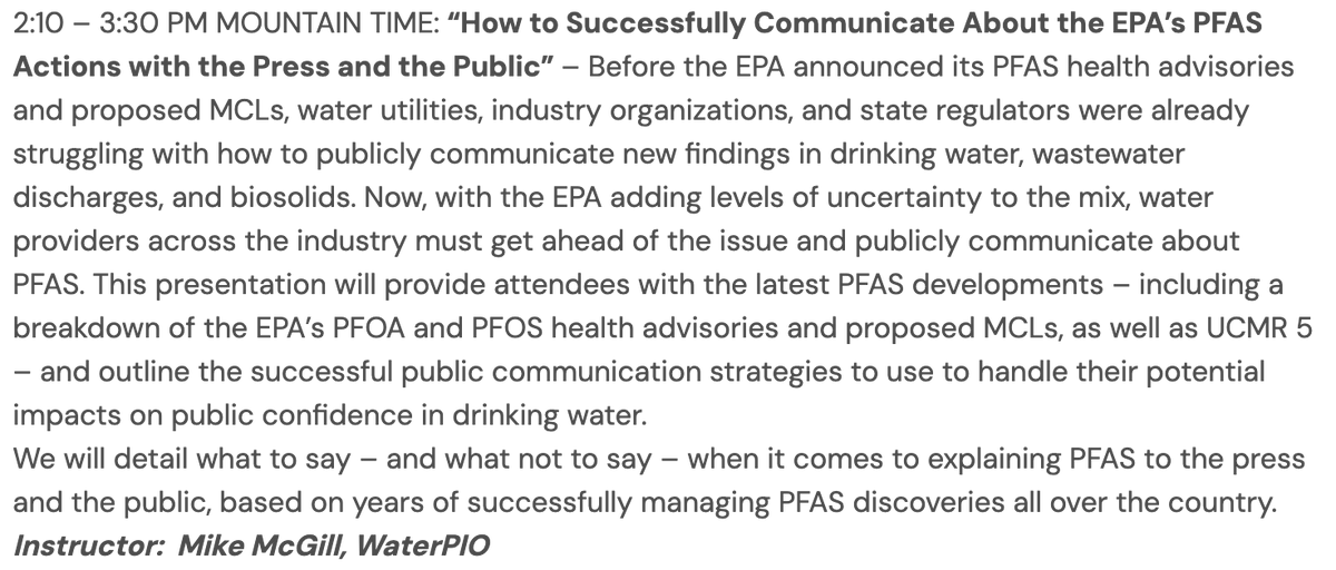 WaterPIO's tweet photo. Proud to help @IdahoRuralWater today with their online #PFAS workshop. We've got an hour-plus, so we're sharing even more stories than we did at @NRWA's #WaterPro two months ago.
Not sure if it's open to non-members, but here's the registration link.
https://t.co/0lY3VIQvAL https://t.co/AmcmQpgVry