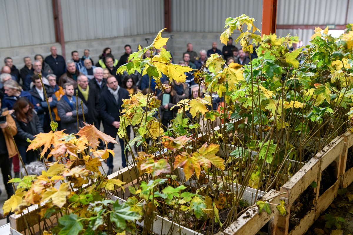 FondationEngie's tweet photo. Agir pour la reforestation au cœur des territoires avec la création d'une nouvelle forêt en @iledefrance Inauguration de la campagne de plantation de la future forêt de Maubuisson #SMAPP soutenue par la Fondation @ENGIEgroup : 575 000 arbres plantés à la fin de la saison. https://t.co/xACEN3EdNw