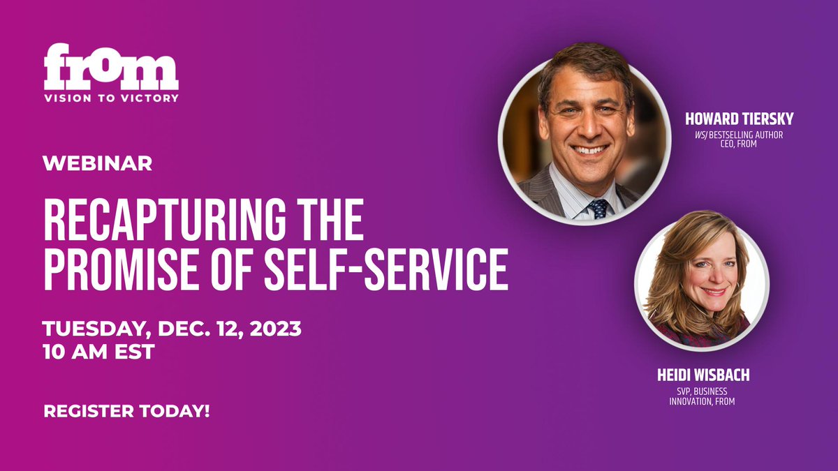 Learn our proven approach to creating self-service experiences that your customers will love In this free 45-minute webinar.

Save the date and register here: bit.ly/3u4ApxC