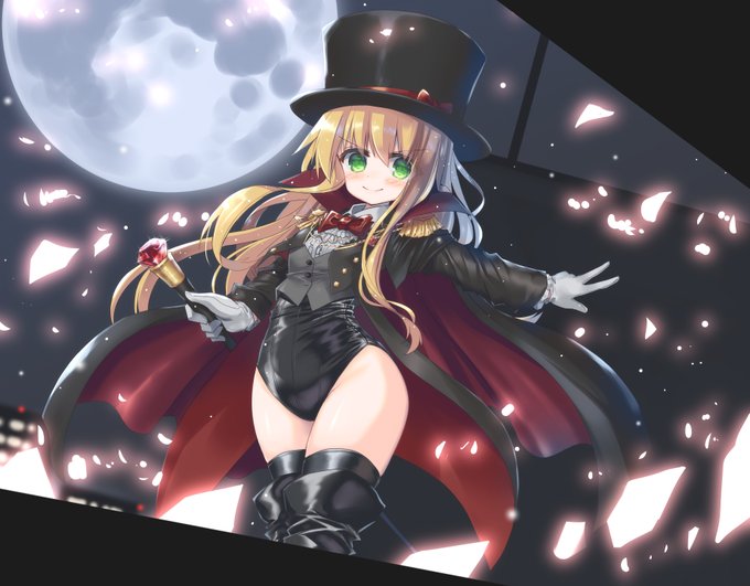 モモもさん(@kkmomo67)のご依頼で描かせていただきました怪盗ちゃん!! 全てが可愛い…… 