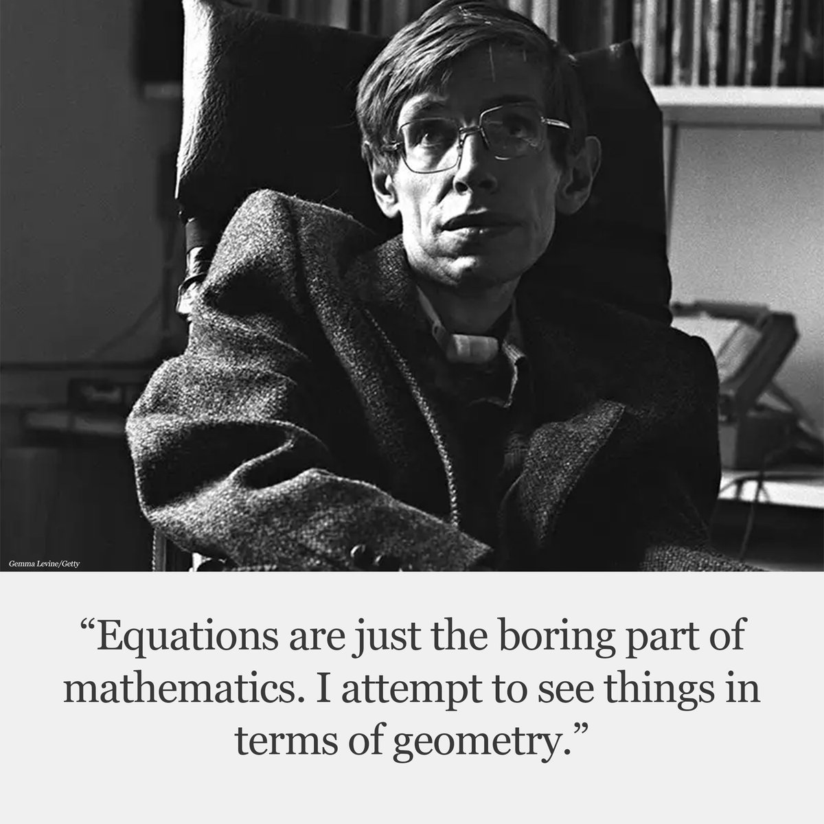 Stephen Hawking on mathematics and geometry 💭