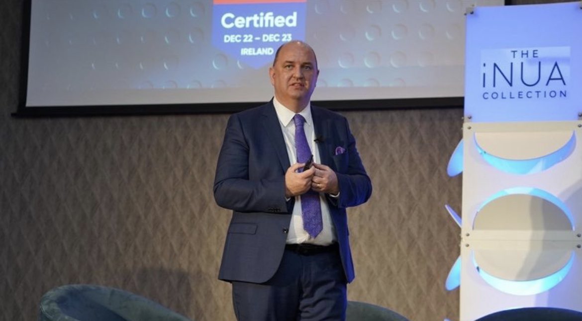 iNUAHospitality's tweet photo. Our CEO, Sean O’Driscoll, shares some 2023 highlights of The #iNUACollection at our annual management conference. From the expansion of our family of hotels to another year of certification as a #GreatPlaceToWork! https://t.co/fIaMLVwLUN