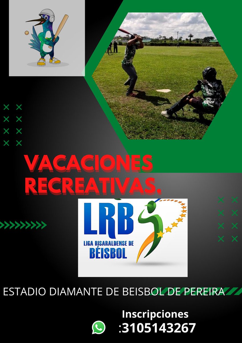 Liridebeisbol's tweet photo. Ven a conocer, aprender y  jugar béisbol en Pereira #lrb https://t.co/rhEGA8bMTL