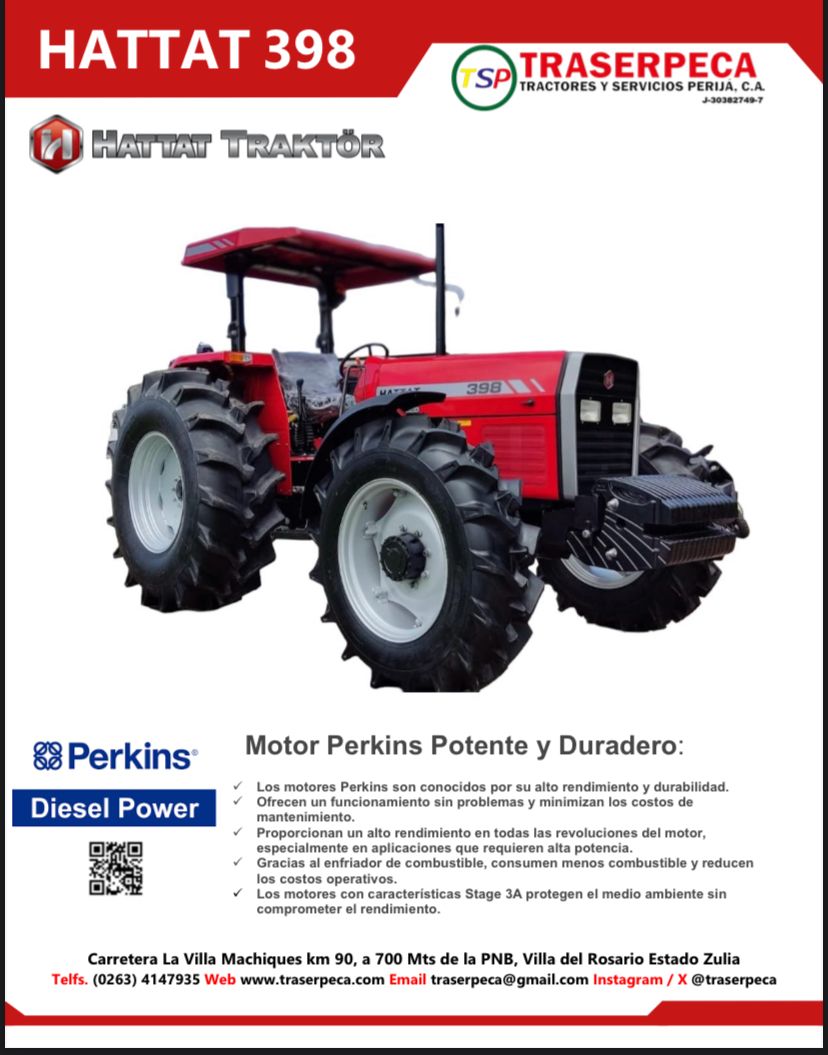 traserpeca's tweet photo. Financiamiento de Hasta 24 meses 

Los tractores HATTAT vienen equipados con motores marca Perkins fabricados en Inglaterra, uno de los mayores fabricantes de motores del mundo
#maquinariaagricola #implementosagricolas  #tractoresagricola #tractoresvenezuela 
#hattattractor https://t.co/VkPnFaA2uc