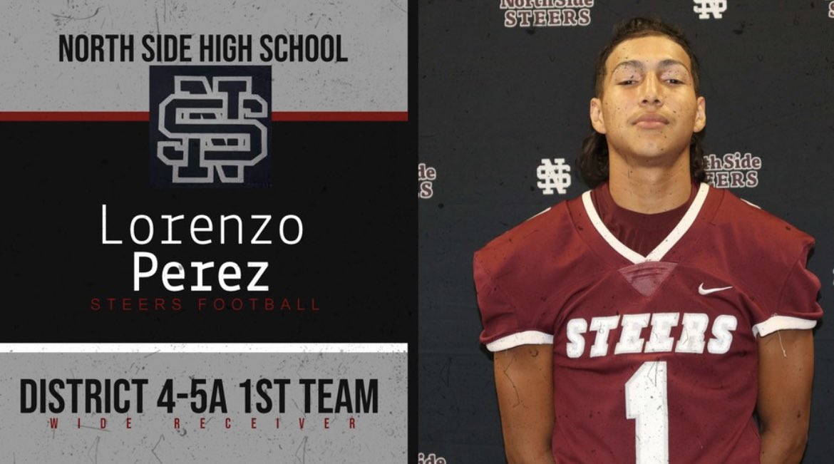 NSSteerFootball's tweet photo. Congratulations to our 2023 District 4-5A 1st Team All-District Football Selections‼️ #SteersUp🤘🏽
@d1benzo_ @DeAndreMJJ @ImmanuelRodri12 https://t.co/CNq6ZCm3Bf