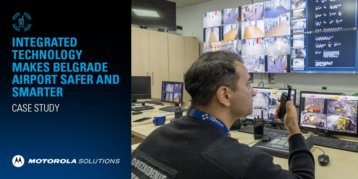 MetroComm2Way's tweet image. Check out how Belgrade Airport is ensuring safer and smarter operations with @MotoSolutions' integrated technology ecosystem:  stwb.co/elsruzl