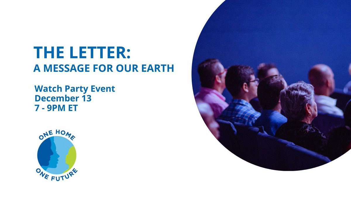 BlessedTomorrow's tweet photo. We’re partnering with #OneHomeOneFuture to inspire #ClimateAction through the documentary The Letter a documentary film about how our spiritual values connect us and call us to care for our given and shared home. Register here: https://t.co/xPRPpwhQ8c https://t.co/D7MIFOebHS