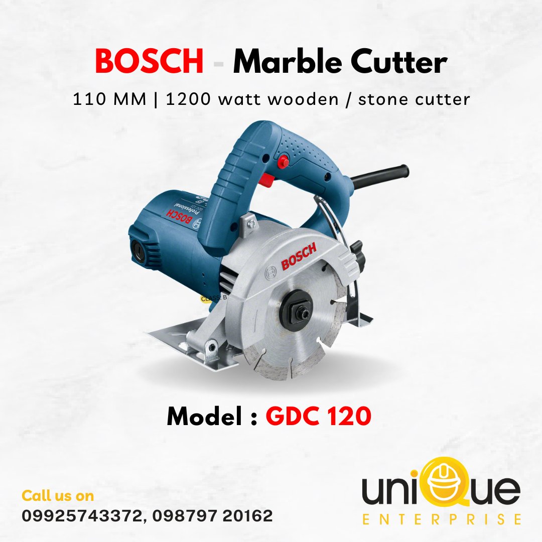 uniquenterprise's tweet photo. Bosch GDC120 Marble Cutter Best price. distributors of Bosch power tools @ Ahmedabad, Gujarat. #bosch #boschpowertools #tilecutter https://t.co/1WI9kkPL6B