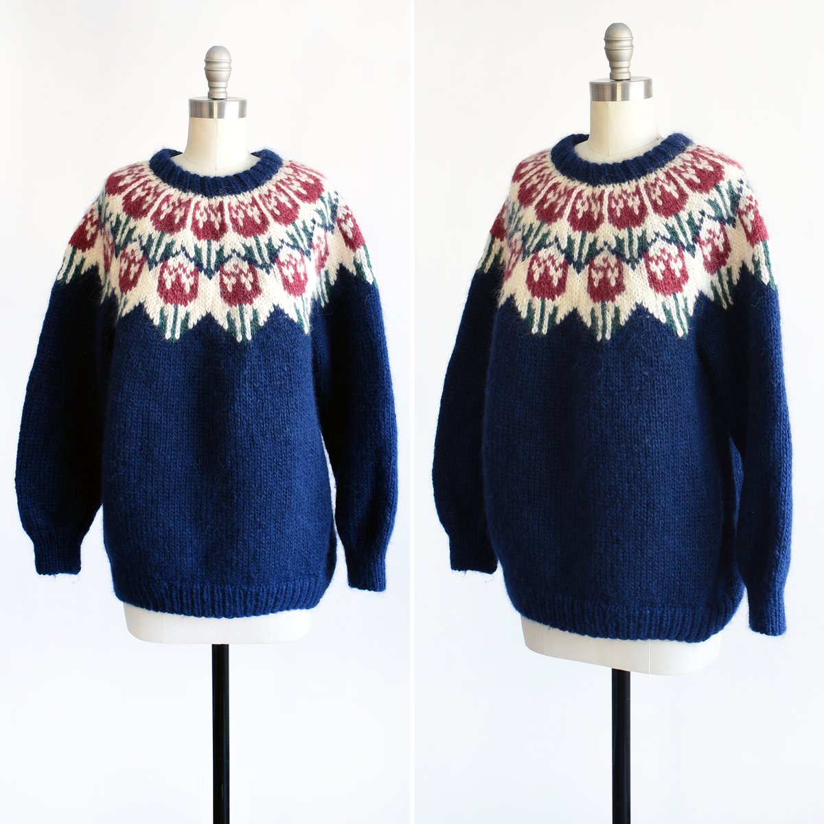 RustBeltThreads's tweet image. This absolutely adorable vintage 80s tulip wool sweater is now in the shop! (this was a hard one to give up 🌷) ✨ rustbeltthreads.com/products/vinta…