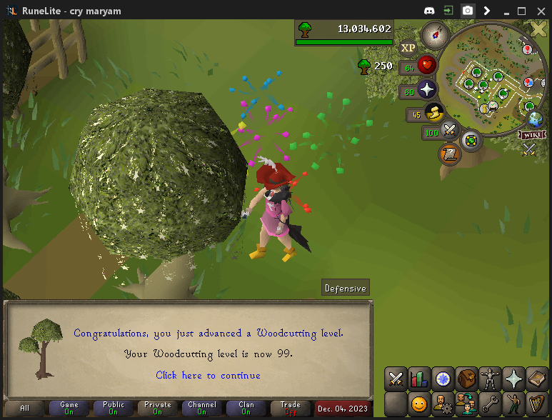 CryMaryam's tweet photo. wooo! 99 woodcutting my first cape main account! @!@!@!@####### #osrs #runescape #old 🥰🥳🥳🥳🥳🥳😗😚 https://t.co/xx2wkpD22D
