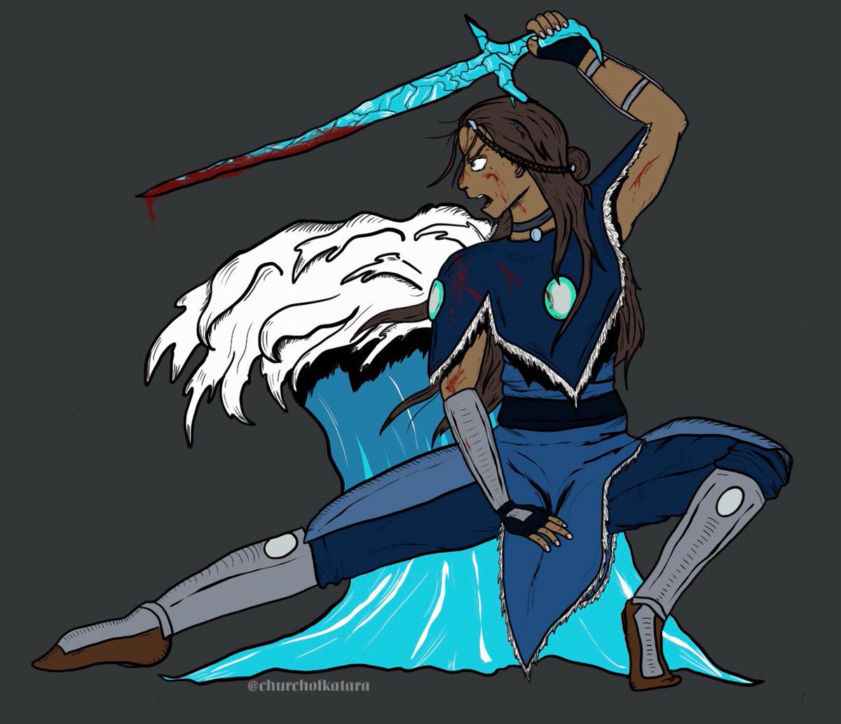 churchofkatara's tweet photo. #KataraWeek2023 Day 2: Warrior
Katara in the Wolf Armor Outfit 🐺⚔️
#katara #atla #kataraweek https://t.co/fChl4KVhy9