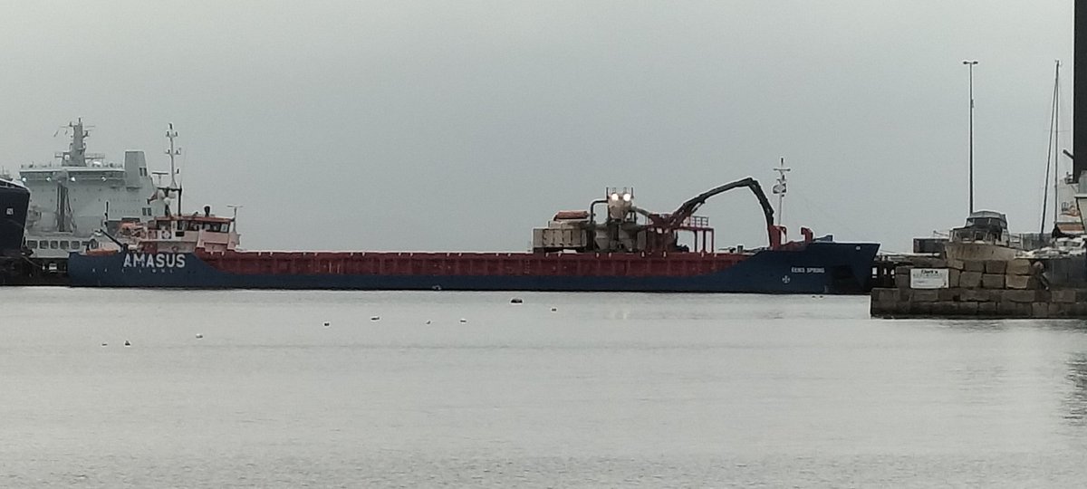 AytonJustyn's tweet photo. Boycott portland port 🇱🇺 Eems Spring 🇱🇺 in #portland on 4/12/23. A General cargo vessel. #weymouth #dorset #EemsSpring #photography #Marinephotograph #shipspotting #shipsphotography #Amasus #shipping #Holland #Generalcargo #ships #shipslnpics https://t.co/nXKi0rzy9k