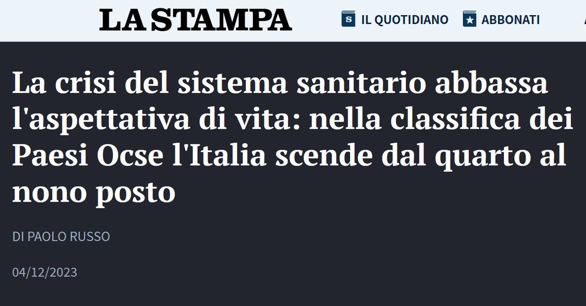 JacopoCustodi's tweet photo. Secondo l'ultimo rapporto dell'OCSE Health at a Glance, la distruzione in corso del sistema sanitario nazionale ci ha già fatto perdere un anno di aspettativa di vita. E' forse una delle cose più indignanti e criminali che abbiamo subito in Italia negli ultimi vent'anni. https://t.co/98EoVXJmP7