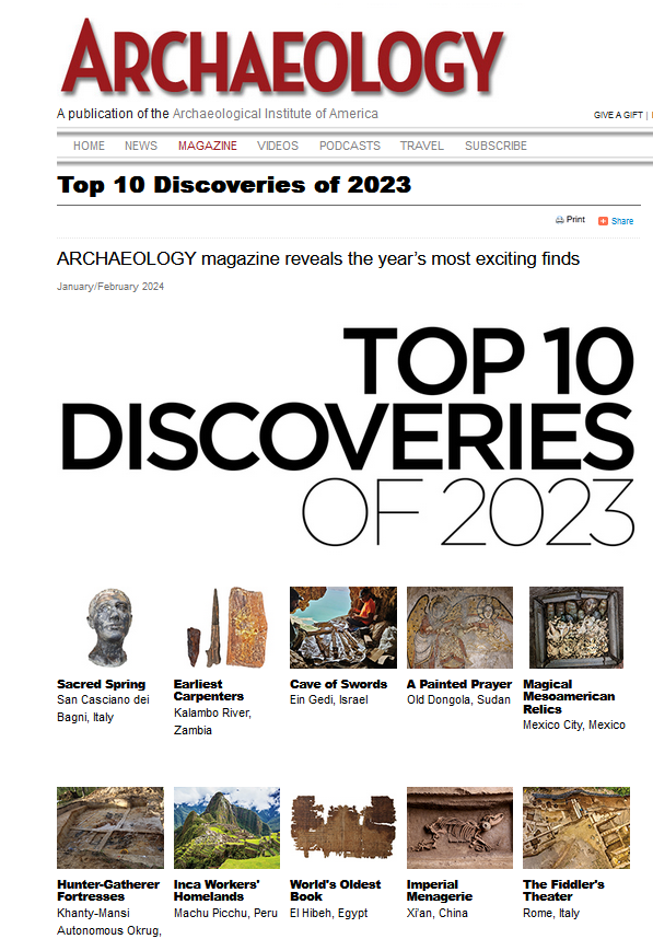 💥Wall paintings from🔸#OldDongola🔸 in Sudan among <a href="/archaeologymag/">Archaeology Magazine</a> Top 10 discoveries of 2023🥳 
Congrats to the <a href="/ERC_Research/">European Research Council (ERC)</a> StG team headed by 🔸<a href="/arturobluski/">Artur Obluski</a> for contributing to the knowledge of Medieval Christian art in such a spectacular way!
👉archaeology.org/issues/536-fea…