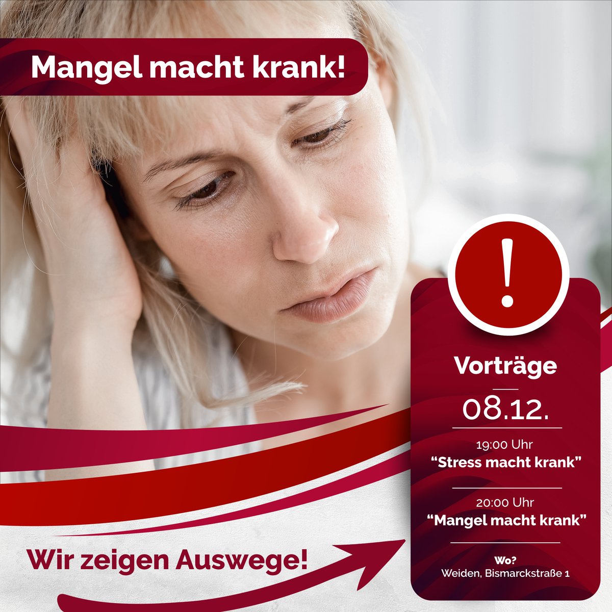 StilpCoaching's tweet photo. STRESS UND MANGEL MACHEN KRANK! Mehr auch hier: https://t.co/fYAdfiIoH0
#Coaching #Seminare #Stilp #Consulting #Unternehmen #Führung #Mitarbeiter #Stärke #Erfolg #Wertschätzung #Wertschöpfung #Vorsprung #Training #Persönlichkeit #Firma #Mittelpunkt #Vertrauen #Individualität https://t.co/CKAXwm6Kqv
