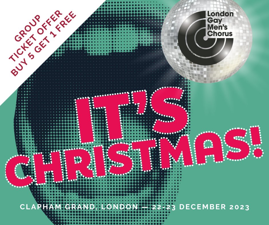 We've partnered up with the legendary @LdnGMC this month. We'll be raising funds at these fun and festive shows on 22nd and 23rd December at @TheClaphamGrand - and there's currently a great group offer (buy 5 tickets and get 1 free), see you there? 🎄