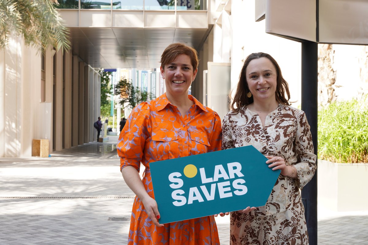 It was wonderful reconnecting with @soniakdunlop, CEO of the @GSolarCouncil at #COP28 Exciting times ahead as we continue our cooperation for #solar☀️ beyond borders #COP28UAE #3xrenewables #SolarSaves