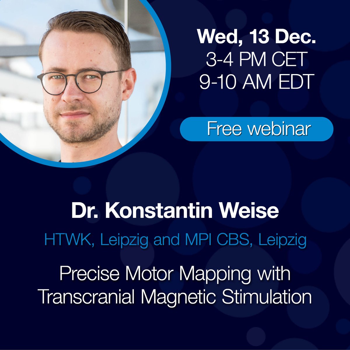 Join our webinar "Precise Motor Mapping with Transcranial Magnetic Stimulation" with Dr. Konstantin Weise. 

Unpack TMS intricacies with an expert!  

Register here: portal.ant-neuro.com/r/f5c 

#TMS #Neuroscience #ANTNeuro