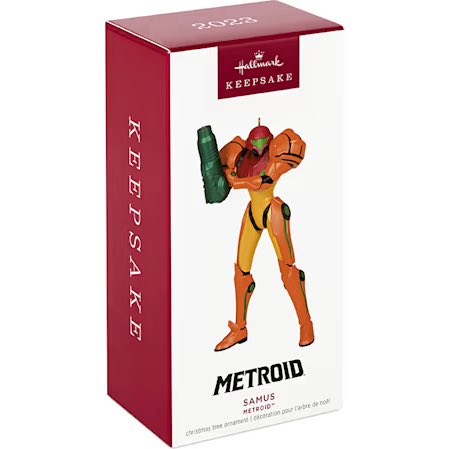 samushourly's tweet photo. Samus Hallmark Christmas ornament from the My Nintendo Store! https://t.co/UF7dVBqowu