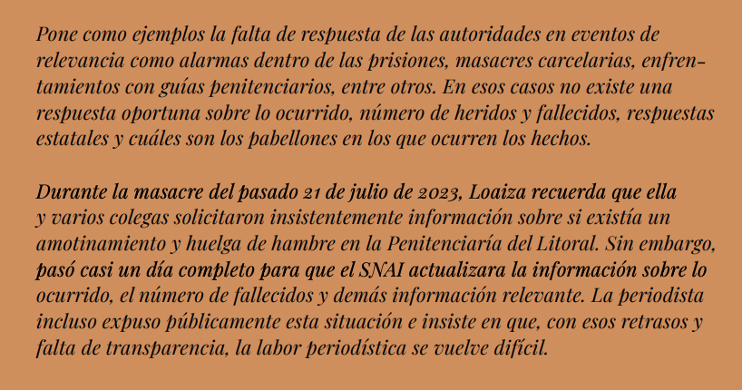 yali_loaiza's tweet photo. La falta de información oficial es una barrera con la que debemos lidiar al cubrir la crisis carcelaria en Ecuador.

@SinCadenasECU presentó esta guía elaborada por @caleidoscopica sobre cómo cubrir la crisis carcelaria. 

Les comparto mi aporte. ⬇️
https://t.co/rIgUcQBQZl https://t.co/bASovTsFQt